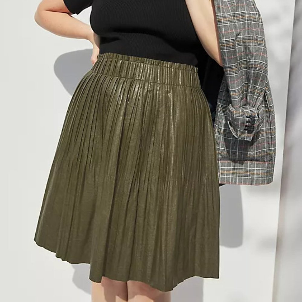 ANTHROPOLOGIE Ellene Faux Leather Mini Skirt - NWOT